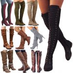 Women Boots Winter Calf Mid / Over The Knee High